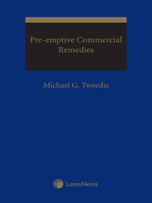 cover image of Pre-emptive Commercial Remedies